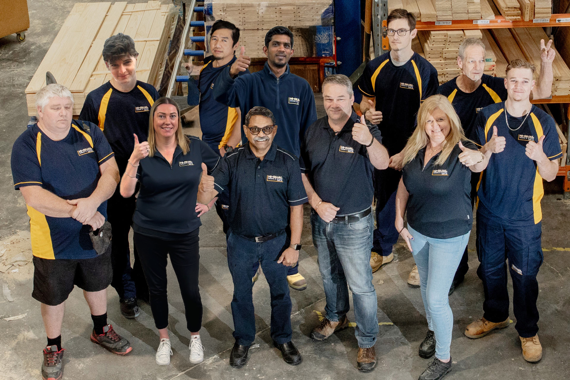 Hi-Qual Doors & Stairs staff group photo